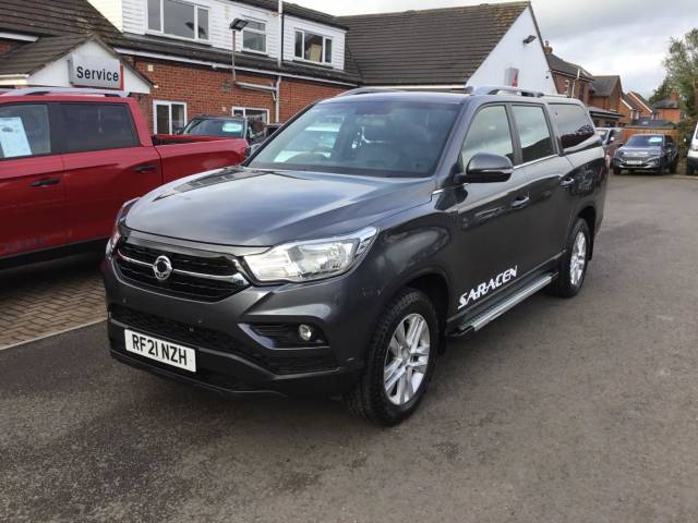 SsangYong Musso 2.2D Saracen Double Cab Pickup Auto 4WD Euro 6 4dr Pickup Diesel Grey