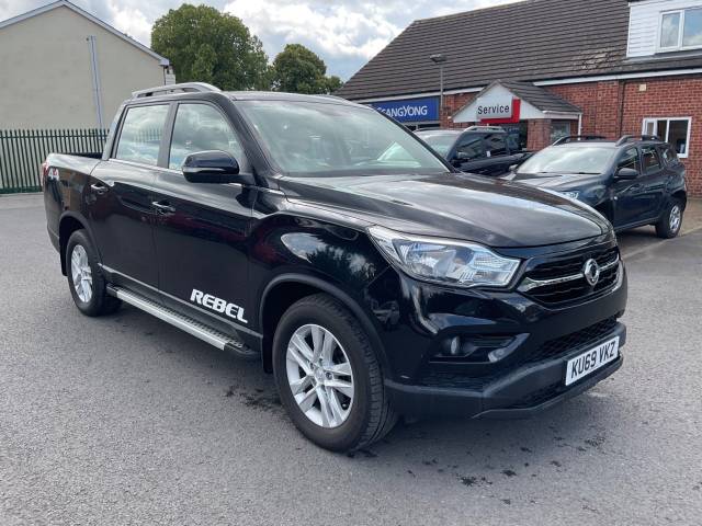 SsangYong Musso 2.2D Rebel Double Cab Pickup Auto 4WD Euro 6 4dr Pickup Diesel Space Black